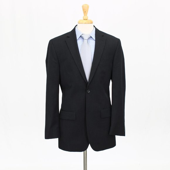 Pronto Uomo 38L Gray Solid 2-Button Sport Coat Blazer Jacket B419 - Picture 1 of 11